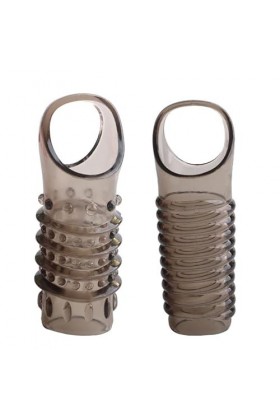 Agrandissement de Pénis Masculin PréServatif MéDical De Vibration En Silicone Liquide Les Particules Ultra-éLastiques éPaissi