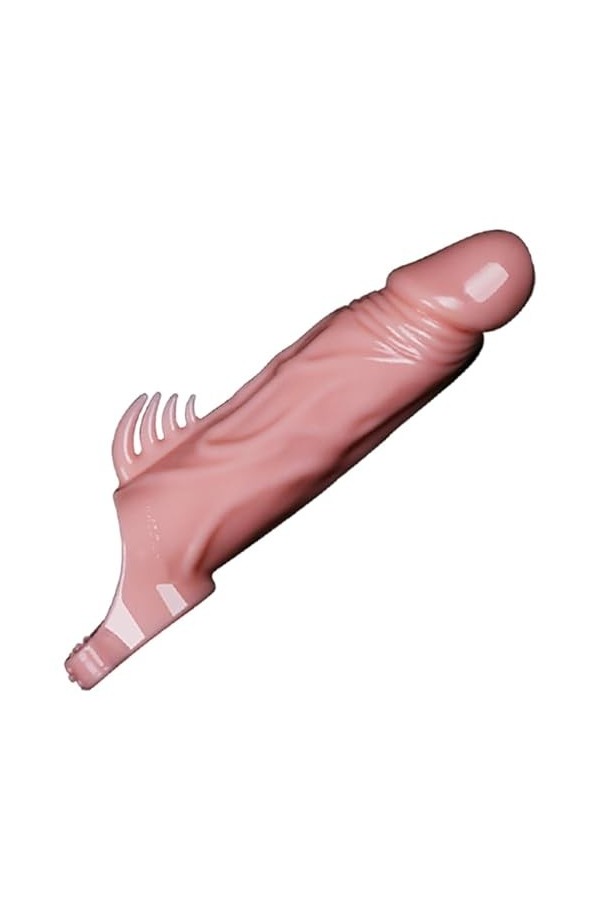 PréServatif DExtension Masculin RéAliste PréServatif Extensible En Silicone ÉPaissir Les PréServatifs à Particules Irritante