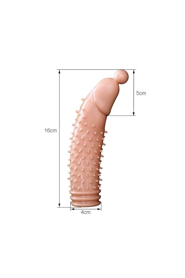 Homme Condom MéDical En Silicone Liquide PréServatif à Particules Expansibles Aide à Simuler LéPaississement Et LAllongemen