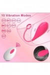 Mini Vibrømásseurs Feminin Telecommande à Distance 12 Mode Oeuf Vibrant Connecté, Oeuf Vîbrånte Femme Sans fil Sëx Tôyspour p