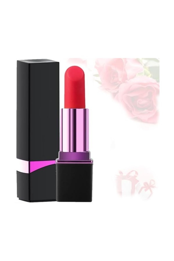 Bullet Lipstick Point Ġ Vibrator Lipstick Shaped Tip with 10 Vibration Modes Discreet Pocket Vîbrộmásséúrs Fẹmînin Discreet Š