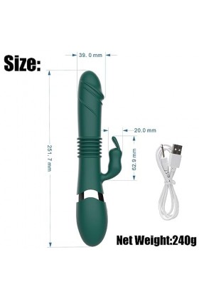 Ràbbit V?br? Másşeūr Femǐnin Silencieux, Gros Vîbrømāsşeuṙs Raḇbit Fèminin Silencieux Puissant, Rab?it G??e Silicone Souple P