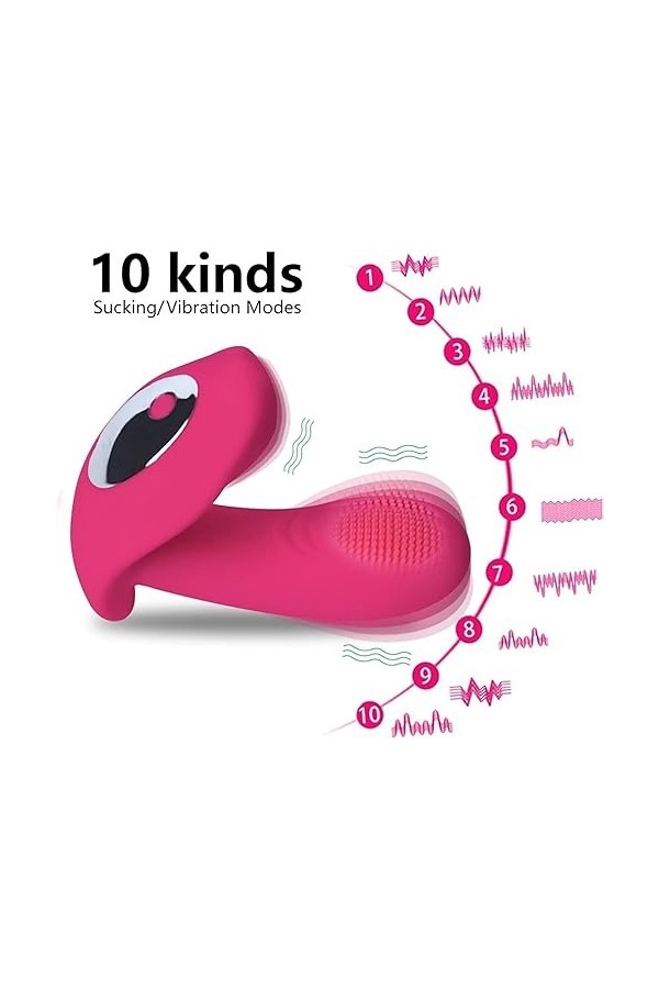 Stimulant Clitoridien Culotte Vibrọmasseur pour Femme Clītoridien Telecommande a Distance Oeyuf V-Ibrant Sans Fil Puisşånt,St