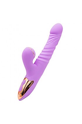 Gros G0des Vībranț Vîbromasseúr Femmes Clîťorîdîen Puîssant Silencieúx, Rotatif Stîmúlateúr Vä et Vîěnț, Vîbrateúr Sexúel Réa