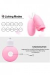 Šëxtôysę Feṃmê Vibrations de léchage de la langue,Rose clitoridien Suceur Stimulateur Point g et Sein Puissant Silencieux Sex