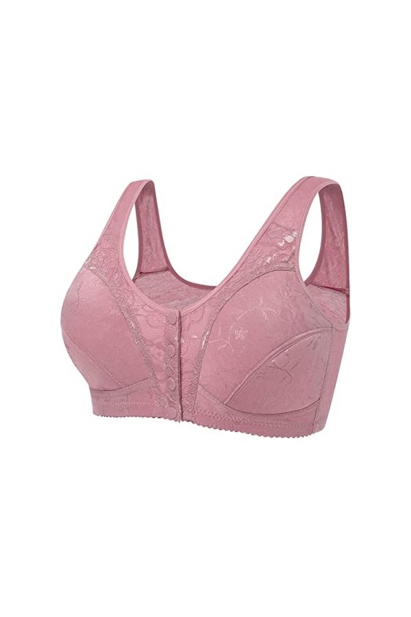 HANXIULIN Soutien-gorge pour femme non rembourré à armatures avec fleurs en dentelle - Soutien-gorge quotidien pour le quotid