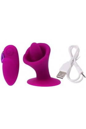 -Langue Suceur Clitoridienne Double Masseur Aspirateur Vibromasseur Stimulateur Langue Clitoridien Vibrant Femme Succion Vibr