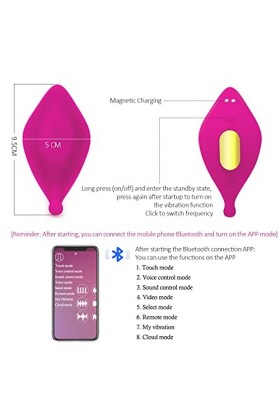 -Smart Phone App Controlled Wearable V+Ibrator Silicone Sans Fil Contrôle Vibrating Rechargeable M+A+Ssager For Women Couples