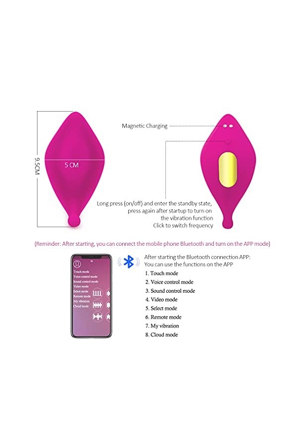 -Smart Phone App Controlled Wearable V+Ibrator Silicone Sans Fil Contrôle Vibrating Rechargeable M+A+Ssager For Women Couples