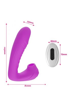 Vibromasseurs Feminin Clitoridien Suceur Puissant, Vibromasseurs Feminin va et vient à Distance Telecommande pour Homme Gode 