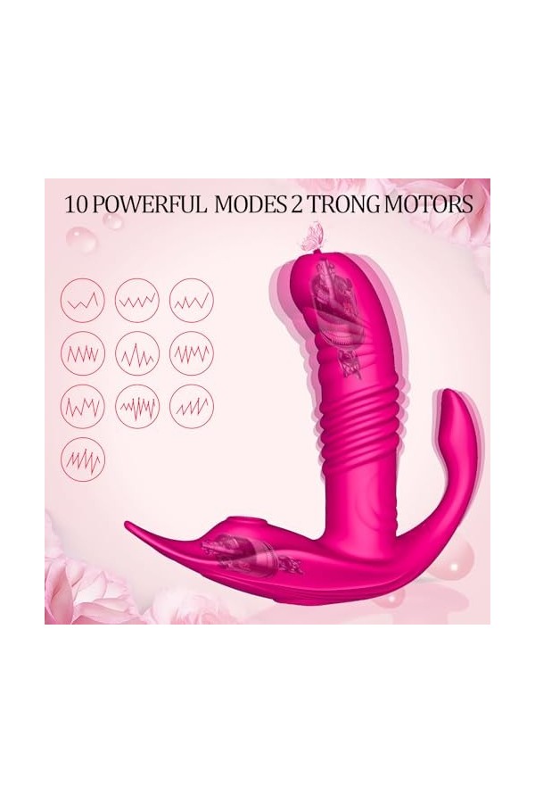 Vibromasseurs Feminin Clitoridien Puissant Gode Femme Sex Toýs Femme Vibromasseurs Feminin à Distance Telecommande Silencieu