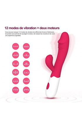 12 Mode Vibrømásseurs Femînin Clìtøridîén Súcëúr Púîssant Oéuf Vîbromásseúrs, Femme Silencieux Feminin Šèẋ Tøýs Femme Gôdémîc