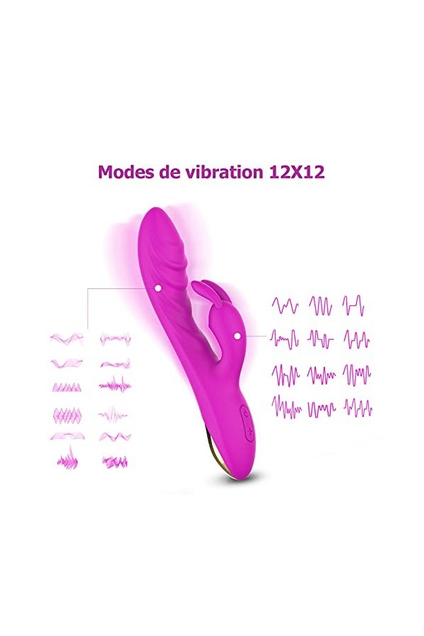 12x12 MODE, Vibromasseurs Feminin Clitoridien Suceur, Sèxtôyse Couple Plaisir Sex Toýs Femme Vibrant, Gode Femme Sex Toýs T
