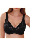 HANXIULIN Soutien-gorge à fermeture avant pour femme - Amovible - Transformable - Grande taille - Soutien-gorge push-up confo