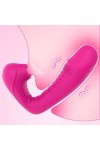 Vibromasseur, Femme Vibromasseurs Clitoridien Suceur Puissant, Vibromasseurs Feminin va et vient à Distance Telecommande pour