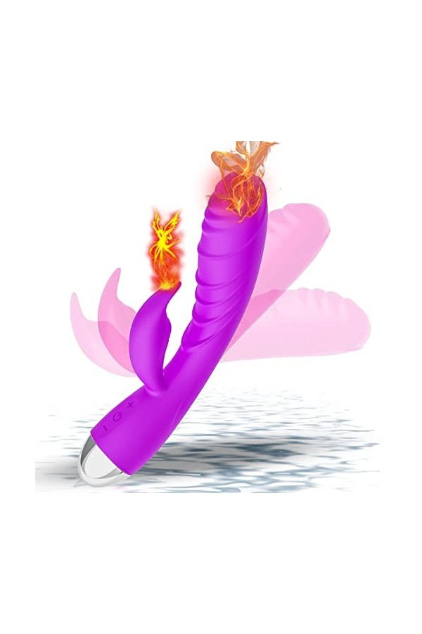 Vibromasseurs Feminin Clitoridien Suceur Puissant, Vibromasseurs Feminin va et vient à Distance Telecommande pour Homme Gode 