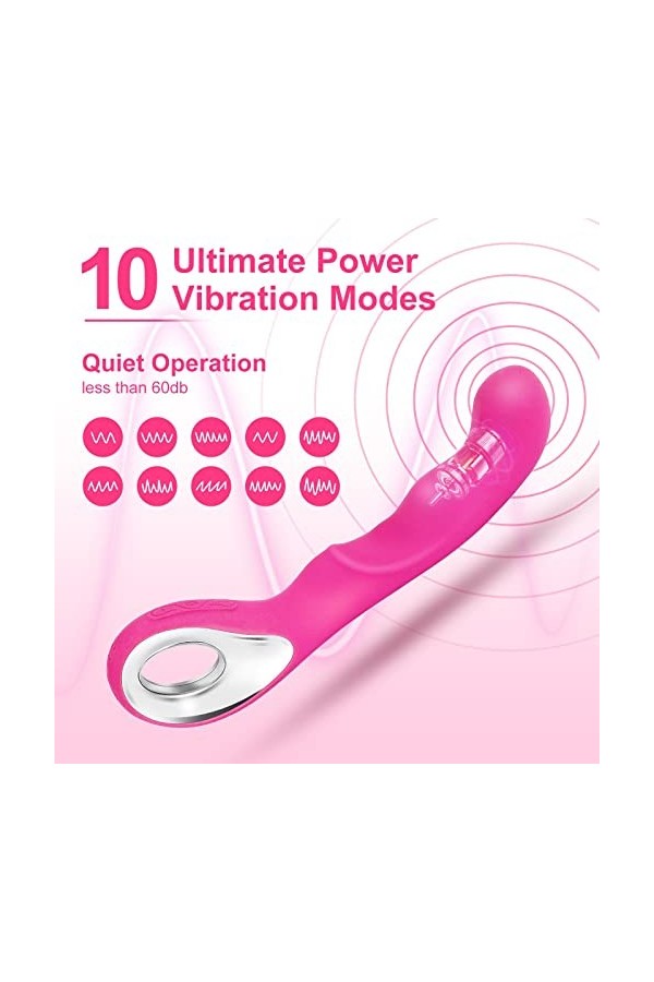 Lapin Rabbit Masseur Víbrõmãssëūrs Femimin Rãbbit Femme Víbrō va et Viënt Clítõriđiën Silëncieux Gōde Vîbrant Sextoyse Pour F