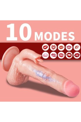 Gode Vibro-masseur va et vient Gode Femme Sex Toýs Femme Gode XXL Realiste Large Vibromasseurs Feminin à Distance Telecommand