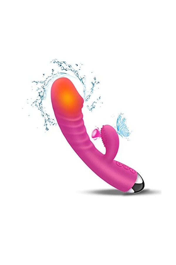 Vibromasseurs Feminin a Distance Gode Vibro-masseur va et vient, Vibromasseur, Feminin Clitoridien Puissant 10 mode Gode Femm