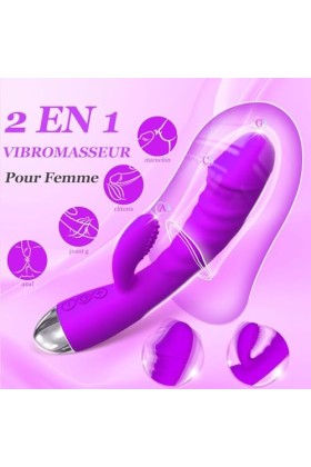Vibromasseurs Feminin a Distance Gode Vibro-masseur va et vient, Vibromasseur, Feminin Clitoridien Puissant 10 mode Gode Femm