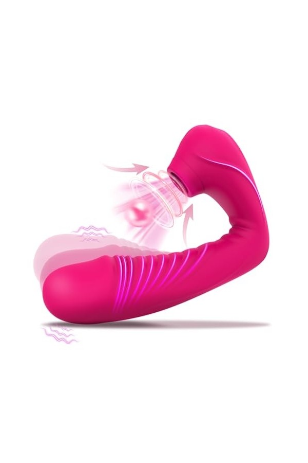 Vibromasseurs Feminin a Distance Gode Vibro-masseur va et vient, Vibromasseur, Feminin Clitoridien Puissant 10 mode Gode Femm