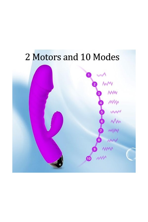 Vibromasseurs Feminin Clitoridien Suceur va et vient, Vibromasseurs Feminin a Distance, Puissant 10 mode Gode Vibro-masseur F