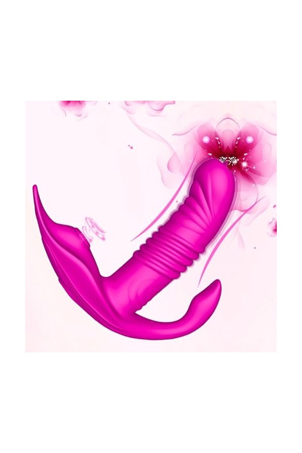 Vibromasseurs Feminin Clitoridien Suceur va et vient, Vibromasseurs Feminin a Distance, Puissant 10 mode Gode Vibro-masseur F