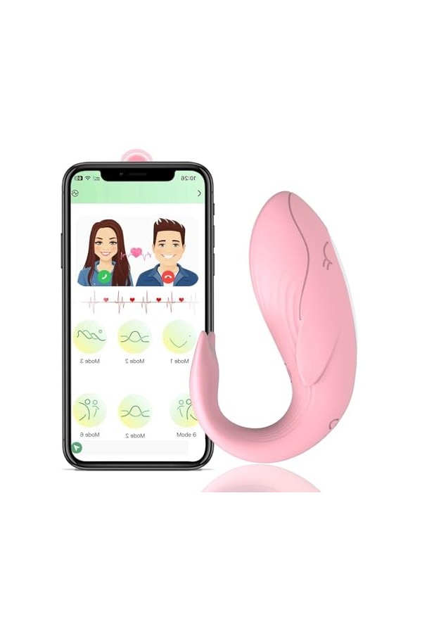 Mini Vibrømásseúrs Fěminin à Diśtance Sèxtôyse Couple Plaîsir Gôde Femme Sëx Tôýs Fëmmé Clìtoridîén,Telecommande 10 modes Ma