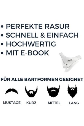 Gabarit premium en acier inoxydable pour la barbe,rasage,modèle pour votre soin quotidien de la barbe,tondez, rasez e donnez-