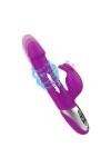 3 EN 1 Vibromasseur Point G Rabbit Vibromasseurs Feminin Clitoridien Gode femme 7 Modes Vibration 7 Modes de Télescopique,Sil
