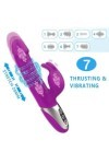 3 EN 1 Vibromasseur Point G Rabbit Vibromasseurs Feminin Clitoridien Gode femme 7 Modes Vibration 7 Modes de Télescopique,Sil
