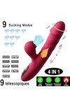Générique 4 IN1 Vibromasseurs Point G Rabbit Vibromasseurs Feminin Clitoridien Gode Femme Sex Vibrant Sextoys Chauffage 9 Mod