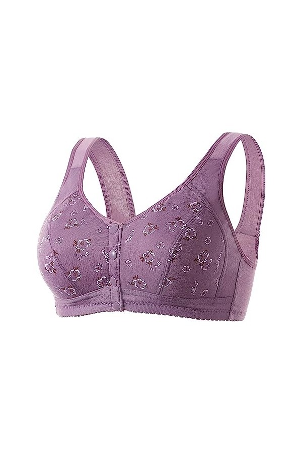 HANXIULIN Soutien-gorge en U profond pour femme - Sans coutures - Soutien-gorge push-up avec dentelle à lavant - Soutien-gor