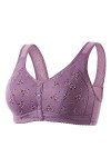 HANXIULIN Soutien-gorge en U profond pour femme - Sans coutures - Soutien-gorge push-up avec dentelle à lavant - Soutien-gor