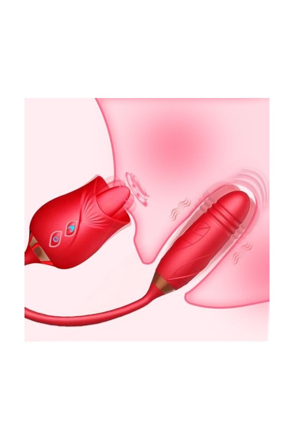 Vibromásseurs Feminin Clitorîdîen Sucëur Púîssant et Chauffant Va et Vient Vibromásseurs Feminin Rèáliste Discret Gôde Femme 