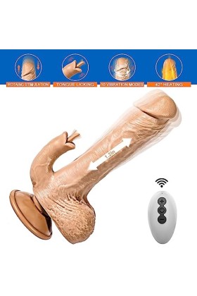 Vibromasseurs Feminin à Distance Gode Vibro-masseur va et vient Vibromasseur, Feminin Clitoridien Puissant Couple Telecommand