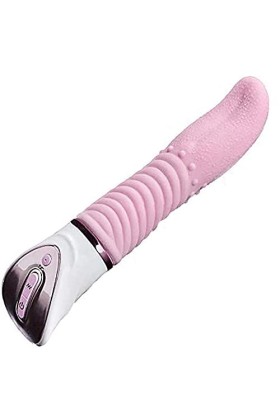 Waterproof Flower Massaging Vibrator for Women Funny Sucking Electrc 7 Modes Vibrating Toy Adult Red for Women USB Charging M