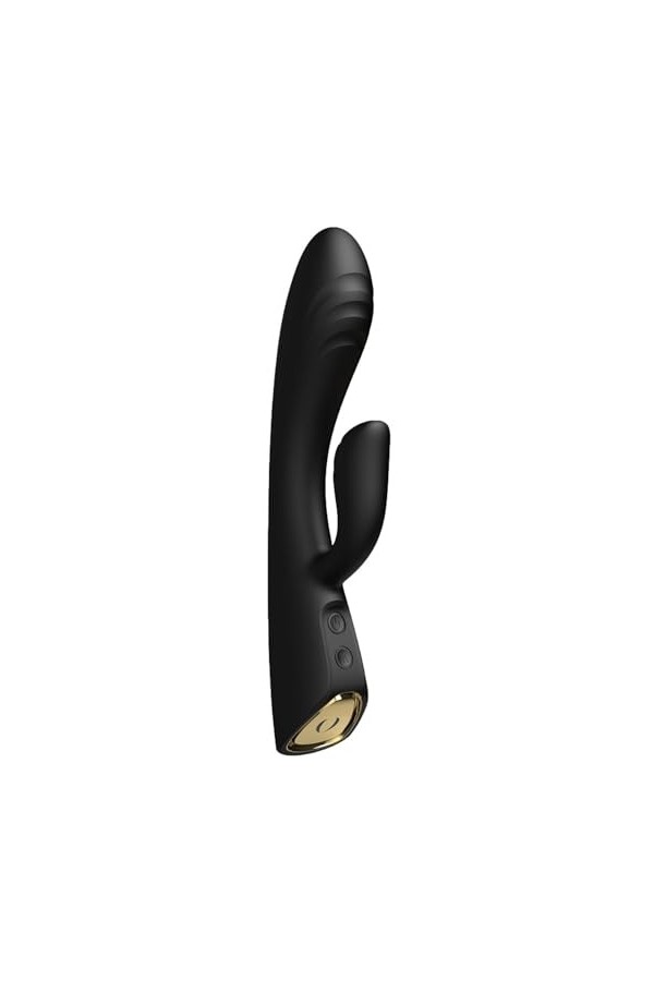 Vibromasseur Flexi Rabbit noir - Vibromasseur point G et clitoris - sextoys rabbit - Vibromasseur chauffant - Vibromasseur ra