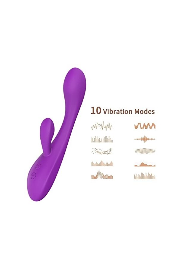 Double Tête Vibrant Stimulateur clitoridien suceur pour femmes puissant silencieux point G,sextoyse femme vibrateur succion J