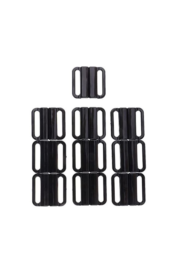 Perfeclan 10 Ensembles de Boucles de Soutien-gorge En Sangle de Mode Sangle de Clip de Soutien-gorge En Plastique pour La Cou