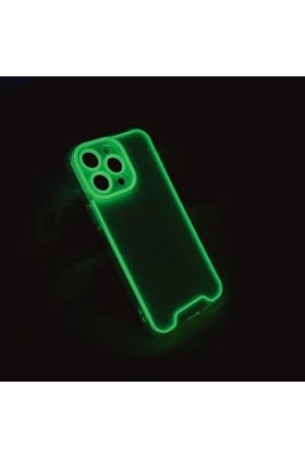 Tivenfezk Nadoli Lumineux Coque Étincelles Cover pour iPhone 15 Pro,Fluorescent Lumineuse dans Le Noir Clair Bling Étui Doux 