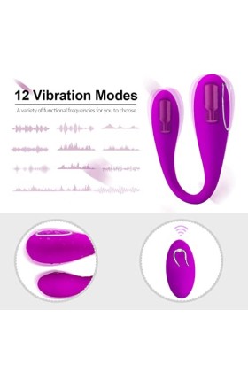 Wearable Víbromasséur Cóuplé,Víbratéur Séxuél Stímulatéur Clítorídíén Puíssant pour Fémmé Poínt G SéxToys en Sílíconé Étanché