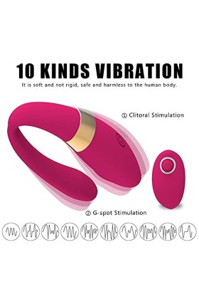 Masseur sans fil télécommande de Silicone, 10 Fréquences, Rechargeable en USB, Exercices du Plancher Pelvien en forme de U oe