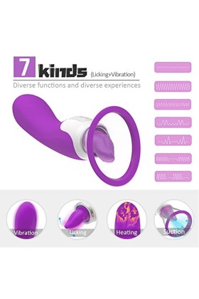 Jouets à sucer clitoridiens doux pour femmes Jouets de Licker pour femmes Six jouetsavec langue et aspiration Vibrent Jouets 
