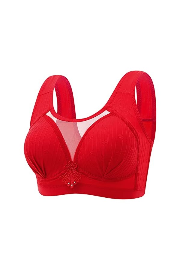 Soutien-gorge rembourré pour femme - Bustier doux - Bralette - Correcteur de posture - Confortable - Maintien solide - Gros s