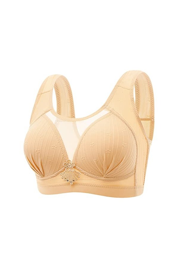 Soutien-gorge rembourré pour femme - Bustier doux - Bralette - Correcteur de posture - Confortable - Maintien solide - Gros s