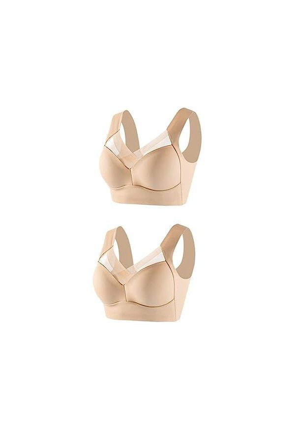 Soutien-gorge en dentelle sans coutures pour femme - Soutien-gorge push-up doux - Rembourré - Mode Yoga Sports - Soutien-gorg