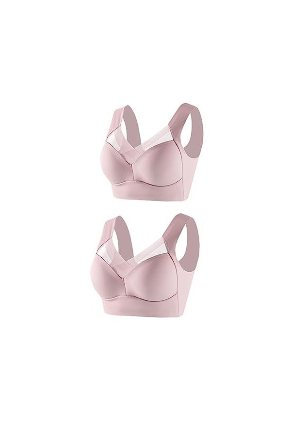 Soutien-gorge en dentelle sans coutures pour femme - Soutien-gorge push-up doux - Rembourré - Mode Yoga Sports - Soutien-gorg