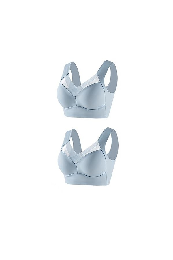 Soutien-gorge en dentelle sans coutures pour femme - Soutien-gorge push-up doux - Rembourré - Mode Yoga Sports - Soutien-gorg
