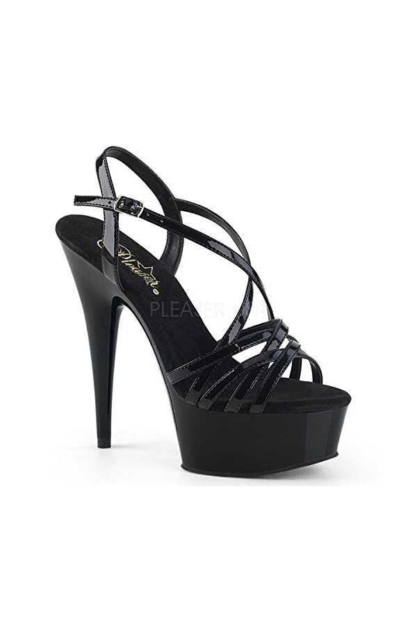 Pleaser DELIGHT-613 Blk Pat/Blk UK 6 EU 39 